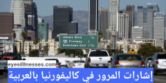 إشارات المرور في كاليفورنيا بالعربي